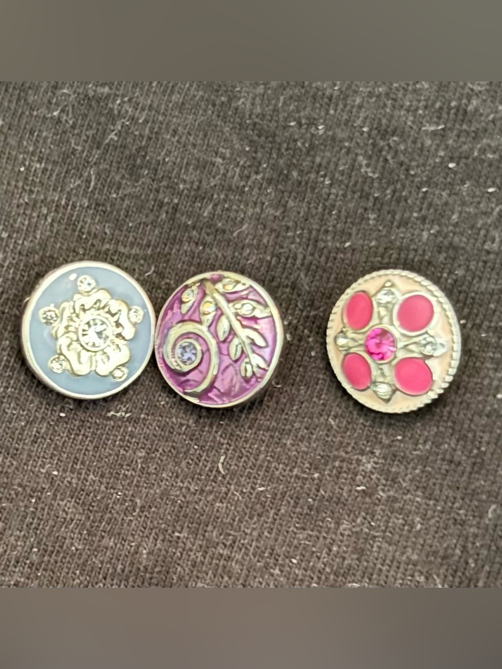 Pink Floral Enamel Original Dots-Style Dots